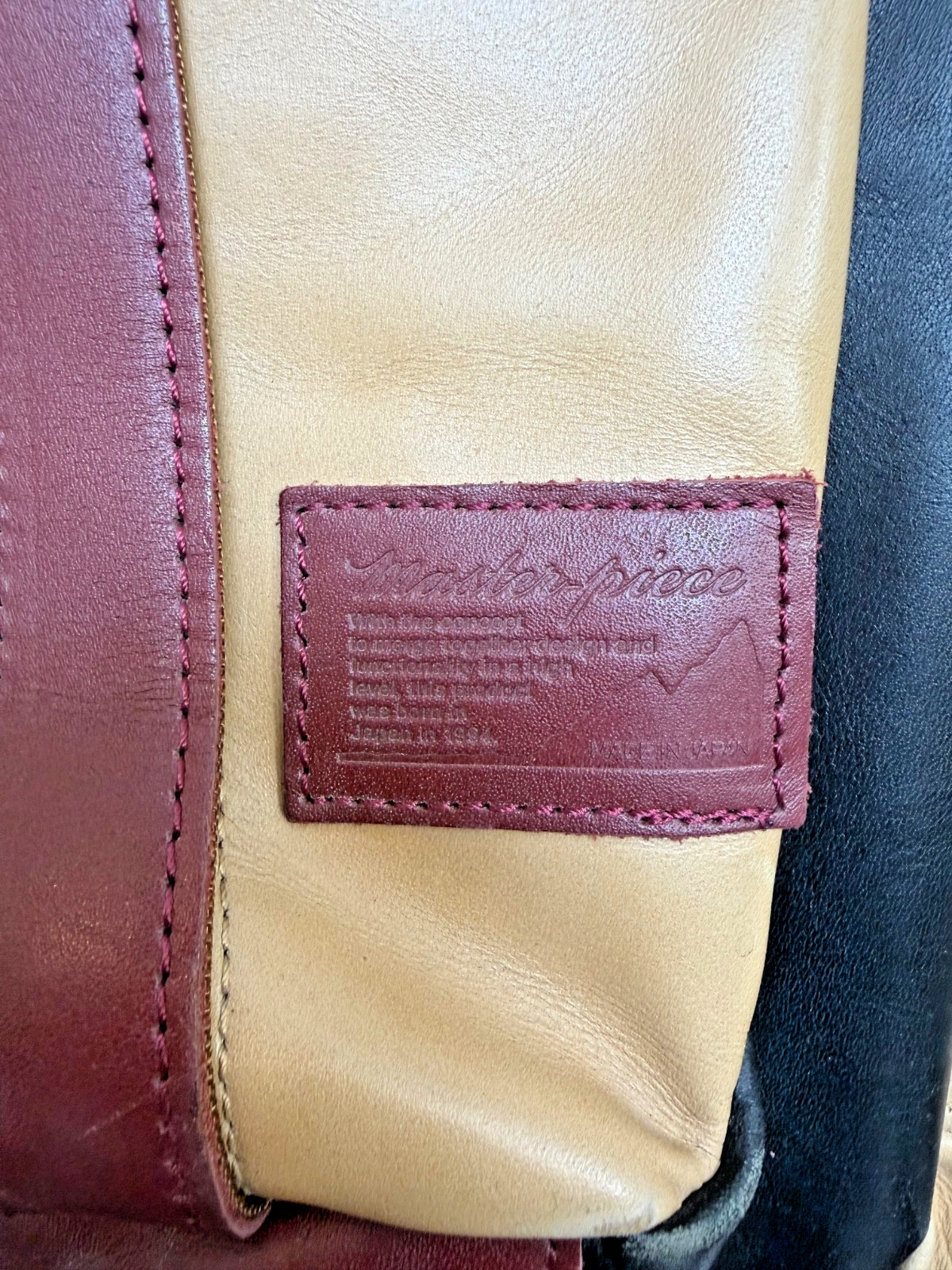 Master-piece Leather Shell Backpack Japanese Bran… - image 5