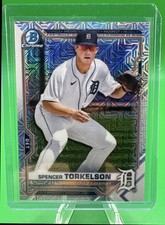 2021 Bowman Spencer Torkelson Chrome Prospects Mega Mojo Refractor RC Tigers