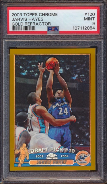 2003-04 Topps Chrome Jarvis Hayes #120 Gold Refractor Rookie /50 PSA 9!