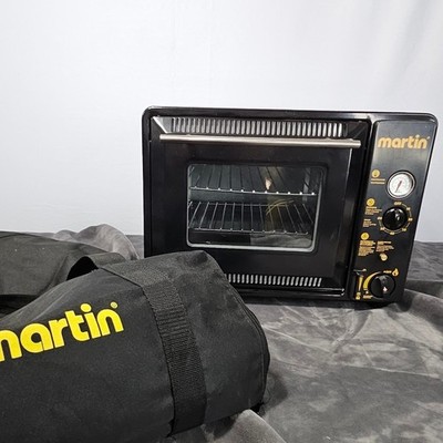 Martin Portable Propane Outdoor Oven with Thermometer Timer and Carrying Bag