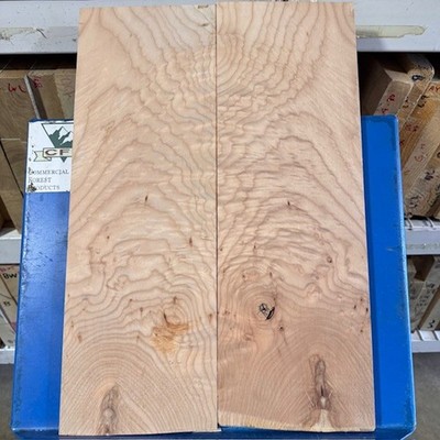 Quilted Maple 1/2'' Quilt DENSE Bookmatch KD Big Leaf 22''x15''x.5'' Fig Carve Top