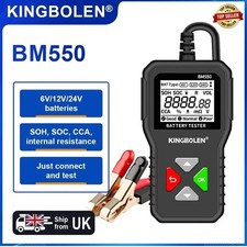 BM550 Car Battery Tester 6V 12V 24V 100-2000 CCA 2Ah-220Ah Detect AnalyzerTool