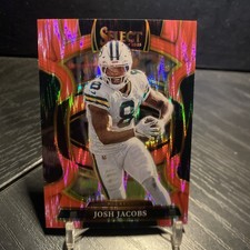 2025 Panini Select - Concourse Josh Jacobs #67 Pink Prizm Shock
