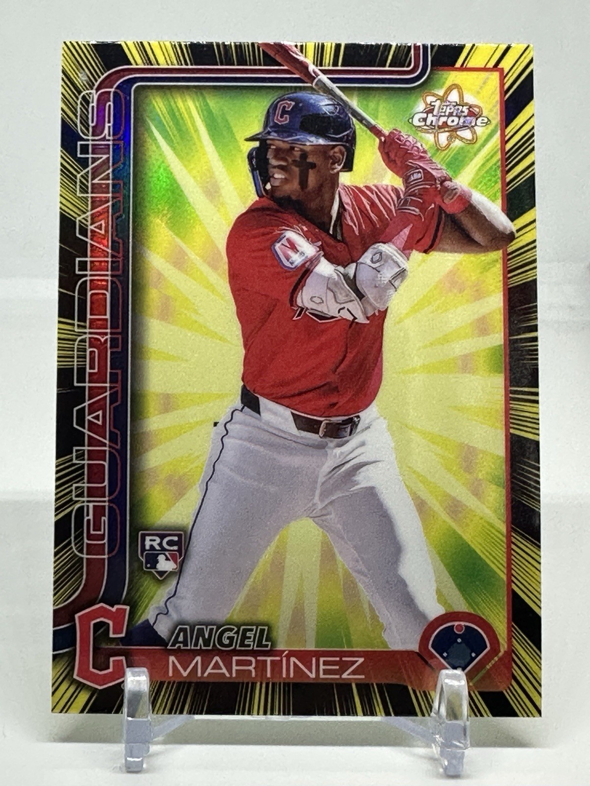 Angel Martinez 2025 Topps Chrome #RR-18 RC Radiating Rookies SP Guardians