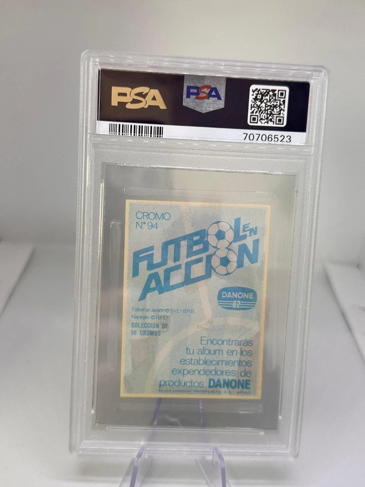 Diego Maradona #94 Liga 1982 Danone Futbol en Accion Argentina Psa 3 VG - Imagen 3 de 3