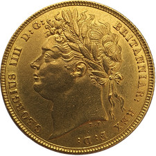 1822 George IIII Gold Full Sovereign - Scarce High Grade