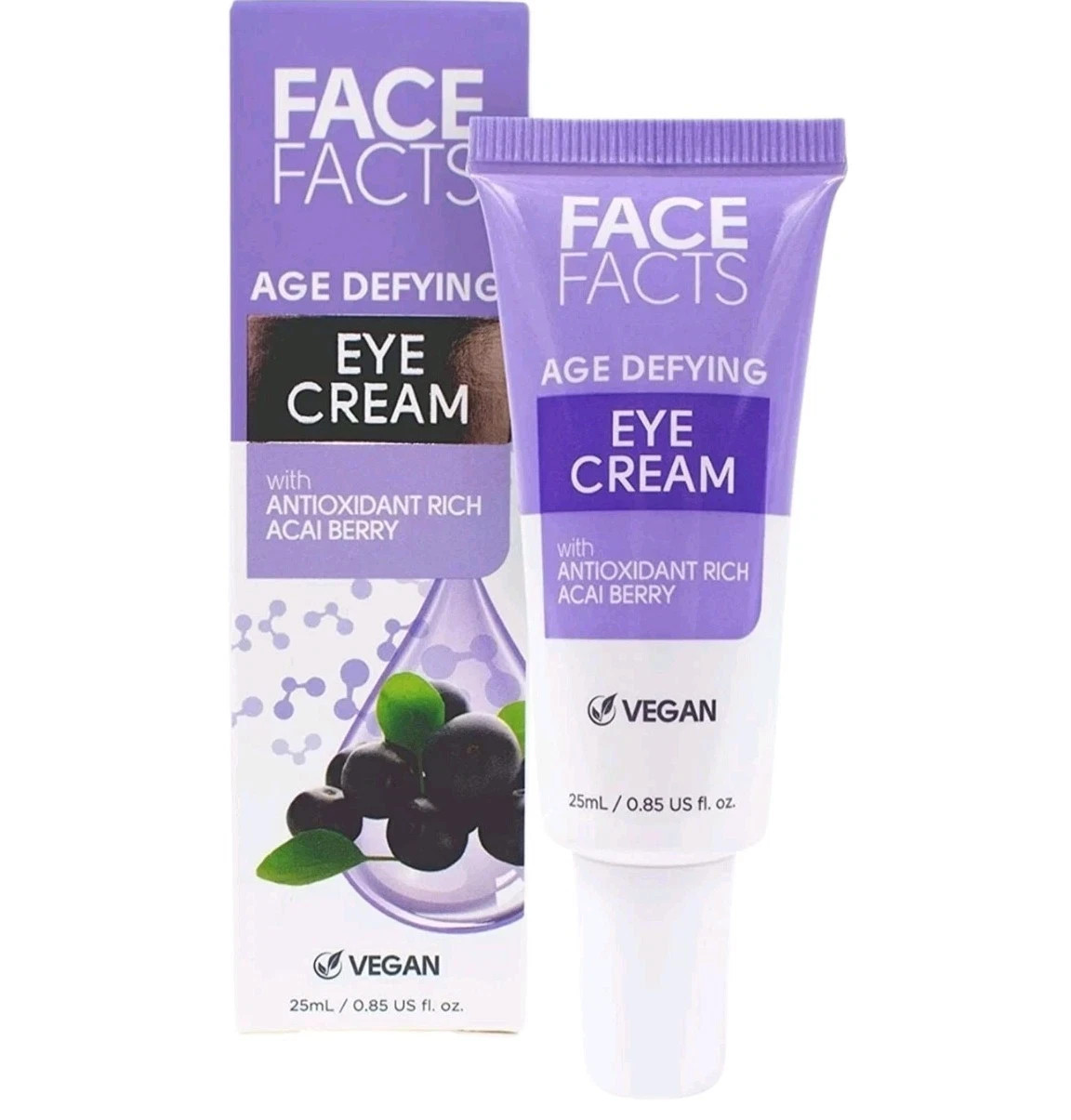 Face Facts Age Defying EYE Cream with Antioxidant Rich Acai Berry 25ml.