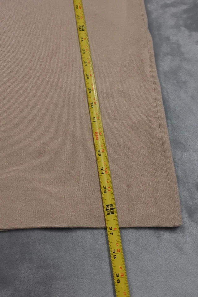 Falda Larga Atelier Victoria's Secret X Altuzarra S Beige Punto Fino Gancho y Ojo Foto 3 de 4