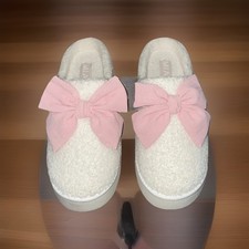 Zapatillas MIA Imani para mujer con lazo rubor piel sintética sin cordones acogedoras talla 10 nuevas cómodas
