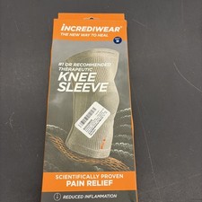 Incrediwear Knee Sleeve MEDIUM NAVY  Healing Brace Pain Arthritis Tendonitis
