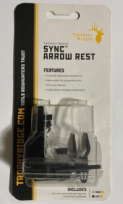 Trophy Ridge Sync Arrow Rest LH - Drop Away Rest ARE310L 3D Shoot Bowhunter Bear