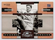 2008 Donruss Classics Classic Singles Ken Strong #CS-11 /1000 New York Giants
