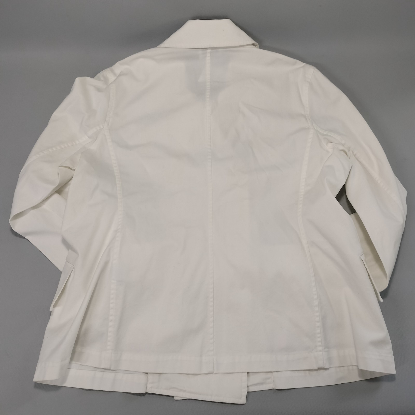 Talbots Stretch White Button Up Double Breasted P… - image 2