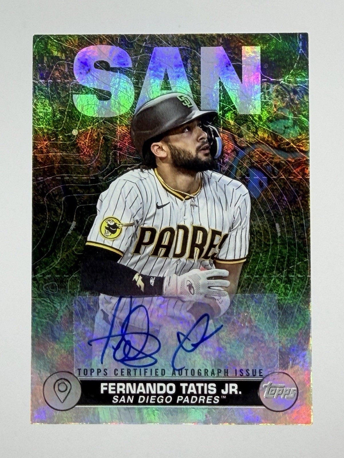 2024 TOPPS SERIES 2 FERNANDO TATIS JR #CTC-10 CITY TO CITY PLATINUM 1/1 AUTO