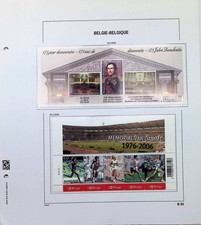 Belgium Modern Souvenir Sheet Collection On Davo Album Pages 2006 MNH