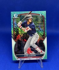 2023 Bowman Chrome 1st Juan Chacon #BCP-105 Aqua Shimmer Refractor /125 (RC)