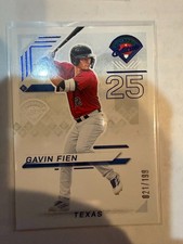 Panini 2025 Prospect Edition BLUE Gavin Fien /199 #134 Texas Rangers