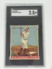 1933 Goudey - R319 Eddie Collins #42 HOF Black Sox SGC 2.5