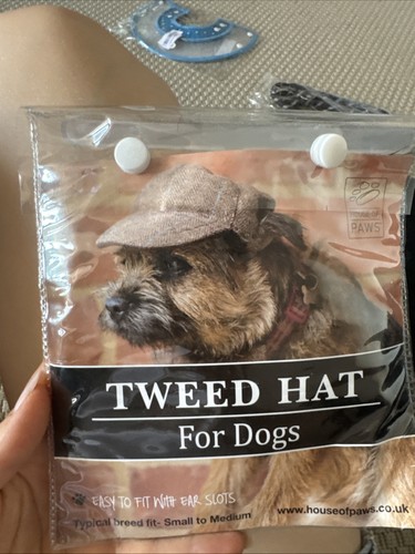 House of Paws Tweed Hundemütze, Small/Medium