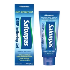 Salonpas Deep Pain Relieving Gel Topical Analgesic Fast Absorbing 2.75 Oz (78 g)