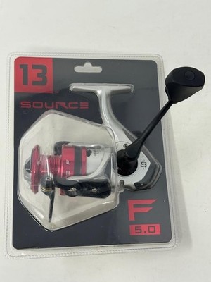 13 FISHING '' SOURCE F 5.0 '' 5.2:1 SPINNING REEL 5+1 BEARINGS **NEW ** CLAM PACK