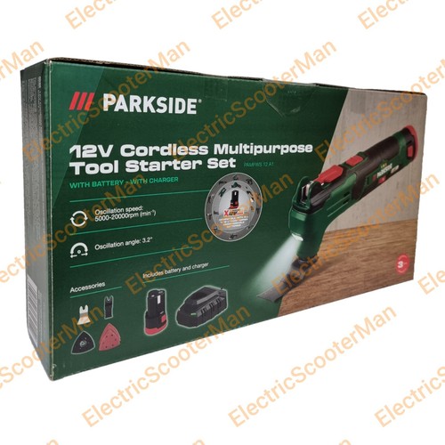 Parkside 12V Akku Mehrzweck Werkzeug Starter Set mit 2Ah Akku & Ladegerät - Bild 10 von 10