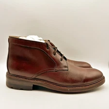 Johnston & Murphy Mens Welch Chukka Boot US 12M EU 46 Brown Leather NIB