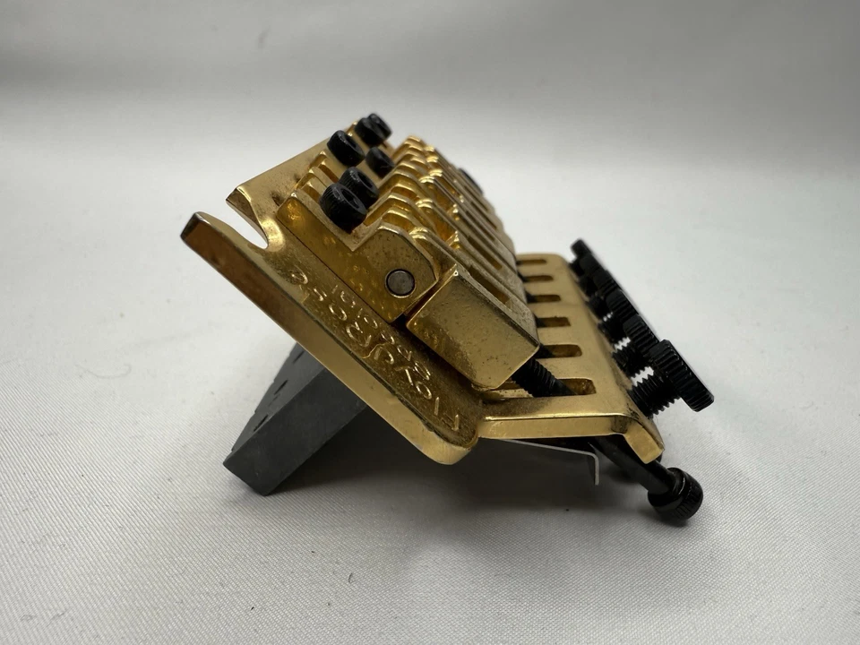 FLOYD ROSE SPECIAL TREMOLO SYSTEM FRTS3000S SATIN GOLD RIGHTY AUTHENTIC 32MM - Image 4 of 4