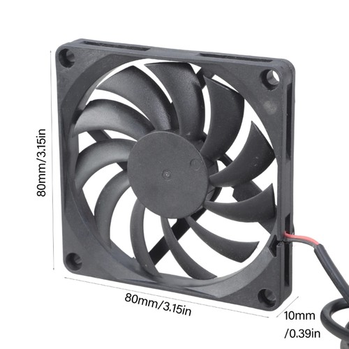 High Airflow 80x80x10mm Hydraulic Bearing Cooling Fan For Networking Switches PC - Afbeelding 8 van 8