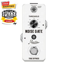Rowin LEF-319 Noise Gate Guitar / Bass Pedal Dual Mode Hard/Soft Noise Reduction