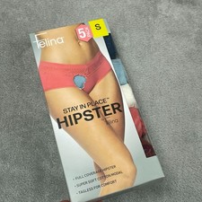Felina Womens 5-Pack Stay In Place Hipster Underwear S Cotton NWT 6605