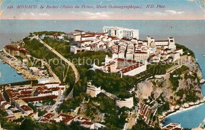 Monaco Le Rocher Palais du Prince Fliegeraufnahme Mus?e Oceanographique