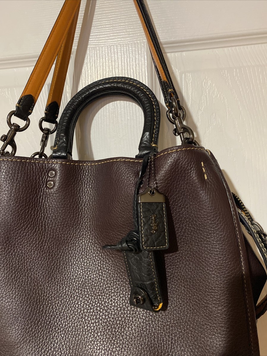COACH 1941 ROGUE 1ST GENERATION Oxblood Black Whipstitch COACH 1941 ROGUE 1ST GENERATION Oxblood Black Whipstitch