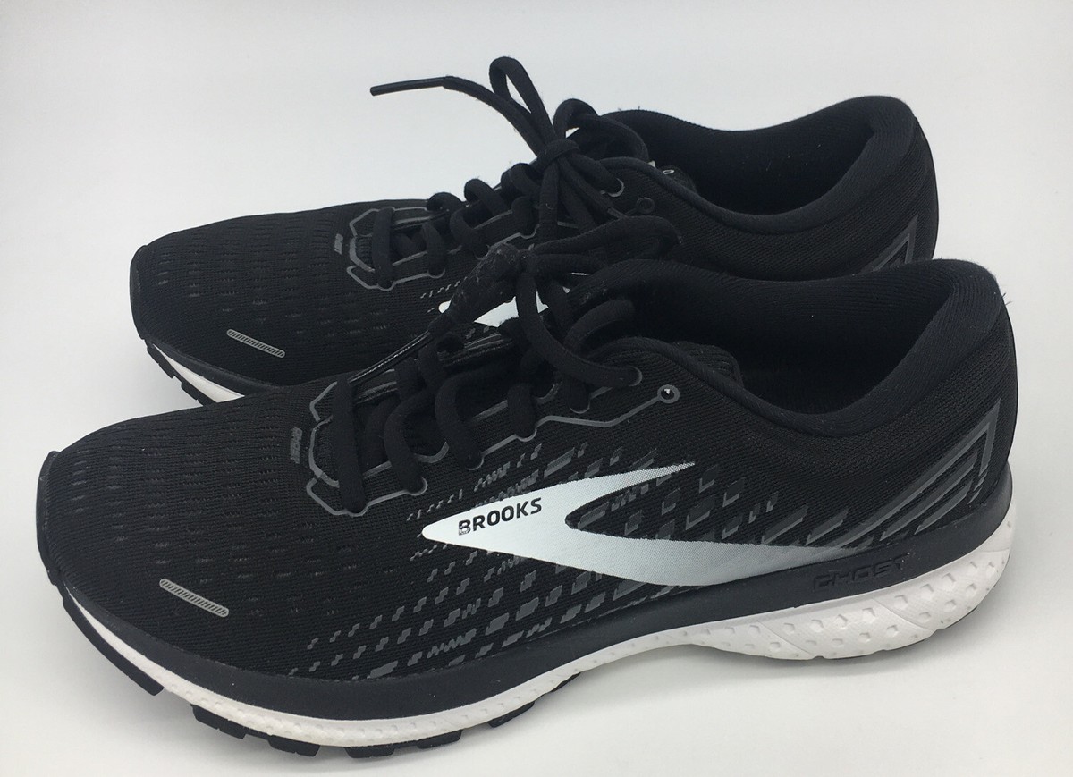 Brooks Ghost 13, Men's Black White Running Shoes, Size 9.5 M VGC | eBay UK