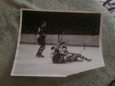 1938 NHL HOCKEY PHOTO MSG TORONTO MAPLE LEAFS VS NEW YORK AMERICANS AHL OHA WHA 