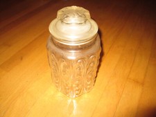 Barattolo humidor bagno punta Q sfera cotone medico vetro farmacia con coperchio stretto vintage