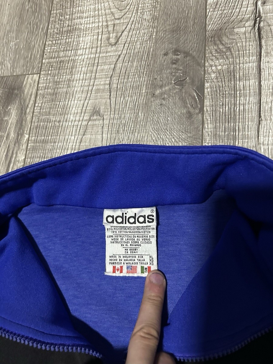 Adidas Vintage jacket 80s〜90s 水色 Adidas Originals Vintage 90s Men's Track Jacket Size L Rare