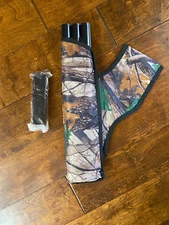 TruFire Arrow Quiver 3 Tube Back Holder/ Waist Shoulder Strap Bag Pouch Hunting