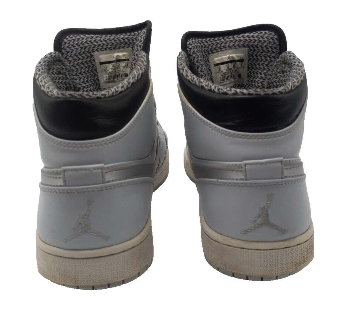 Nike Air Jordan 1 Mid Pure Platinum Metallic Silver Shoes  display picture 3