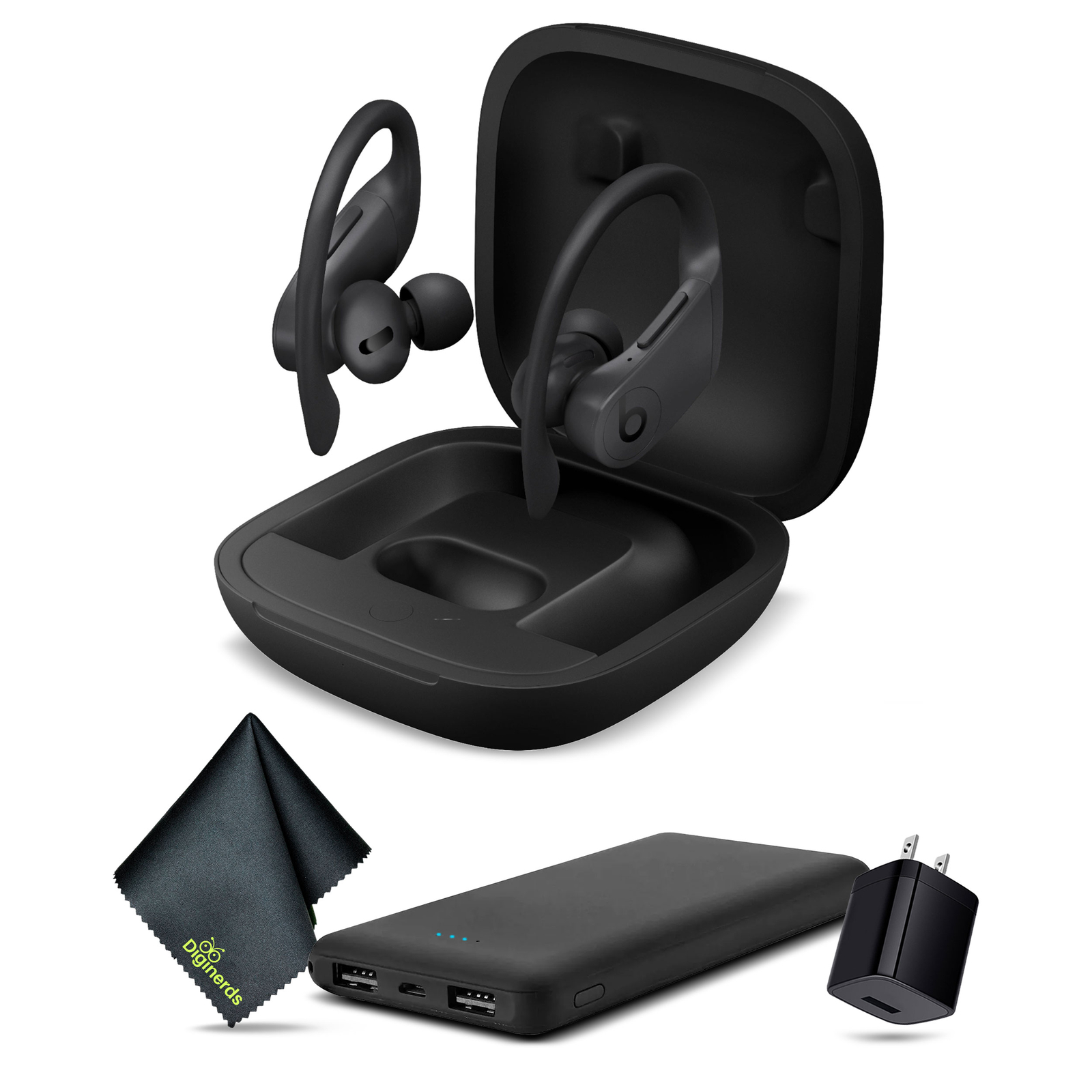 Беспроводные наушники-вкладыши Powerbeats Pro (черные) в комплекте с аксессуарами