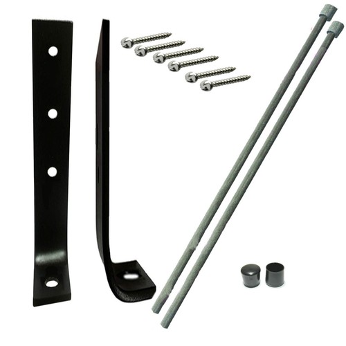 Shed, Gazebo etc Security Anchor Bracket  SCREW FIXING / SOFT GROUND KITS (LONG) - Afbeelding 1 van 6