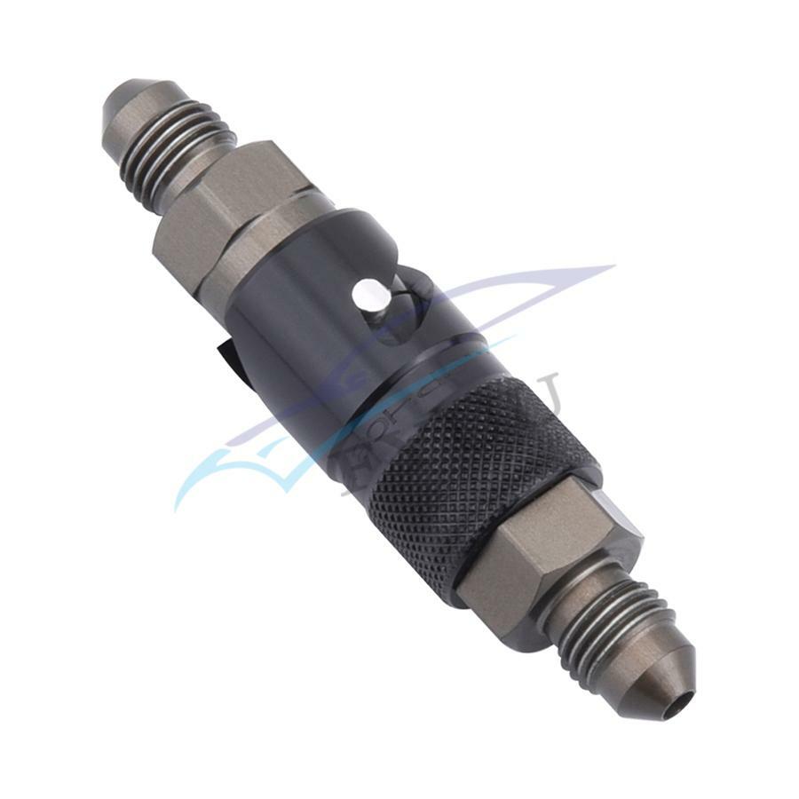 3AN CNC Black Aluminum Quick Release Dry Brake Line Coupling Fitting Universal*1 4388558940426