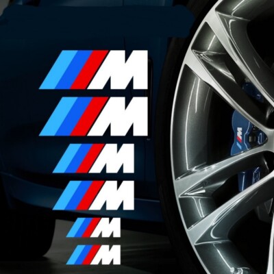 6x M Bremssattel Aufkleber Für BMW Sticker Decal F20 F87 F22 F30 F80 F82 G30 F06