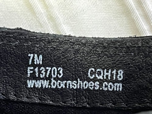 Botín Born Sylvia, cuero negro con detalle trenzado y hebilla, talla 7M, ¡tan lindo! - Imagen 16 de 16