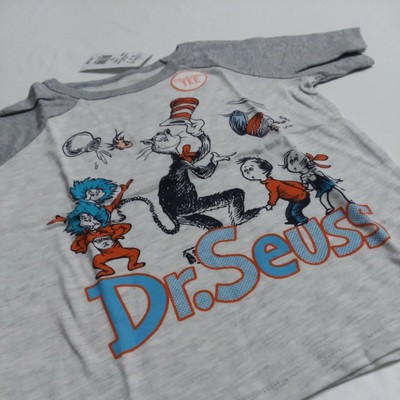 Boy Grey Short Sleeve Shirt Dr. Seuss 