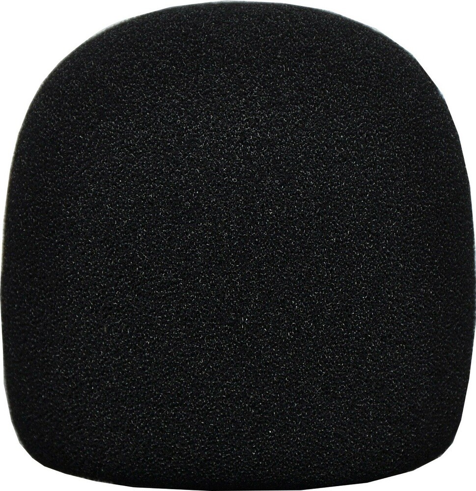 Microphone Wind Sock Foam Cover Black 50mm Shure Yoga Replacement Mic