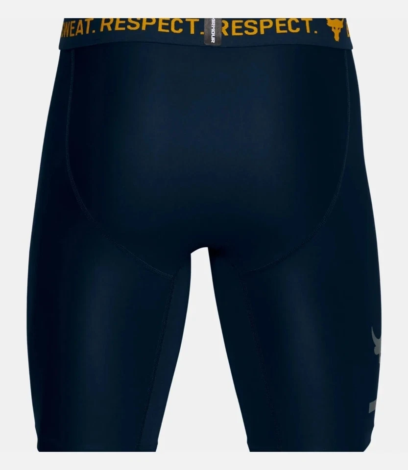 NEW Under Armour x Project Rock BSR HeatGear Compression Shorts Size Medium - Image 2 of 4