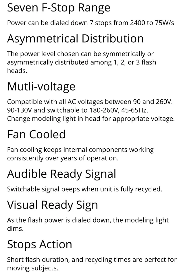 Fuente de alimentación del generador Profoto Acute2 2400 con 2 lámparas de flash agudas 2-D4 Foto 4 de 4