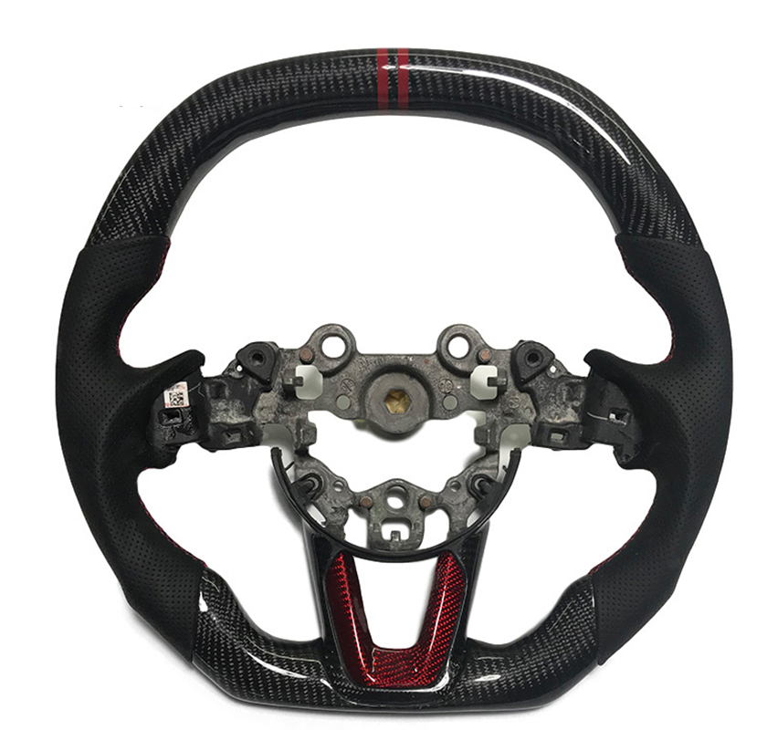 Real carbon fiber Sport Universal Car Steering Wheel Fit For Mazda