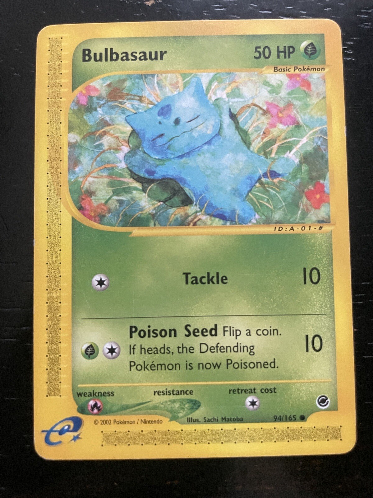 Bulbasaur 94/165 Reg.  Expedition Set Pokemon Card NM